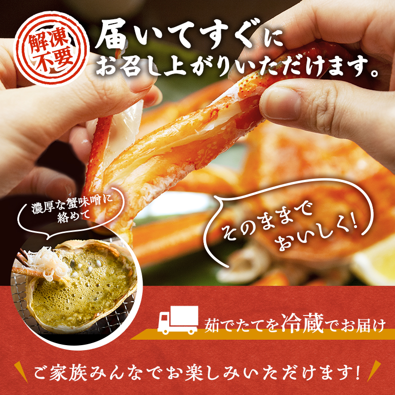 期間限定 茹で 越前ガニ 約800g以上 1杯 年内配送 食通もうなる本場の味をぜひ、ご堪能ください 越前かに 蟹 カニ かに ボイルカニ ボイル蟹 ポーション ズワイガニ 海鮮 限定 福井 福井県 