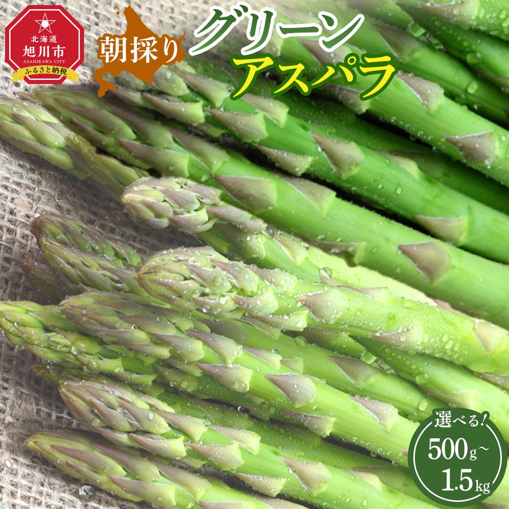 【ふるさと納税】【先行予約】朝採り グリーンアスパラ (2026年5月下旬発送開始) _01706 | アスパラ アスパラガス 野菜 旬 春 北海道 とれたて お取り寄せ 冷蔵配送 冷蔵 旭川市 送料無料
