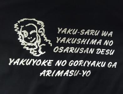 やくさるTシャツDRY LLサイズ 【黒】