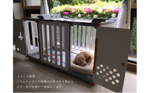 
[№5903-0200]プレミアム アルミ ケージ 126cm幅 （ブラック） 犬 中型犬 大型犬
