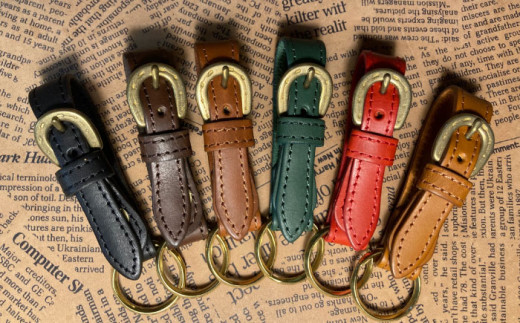 蹄鉄バックルキーリング（ブラウン）　栗東市 / 株式会社ブルズエフ [BIAU275]