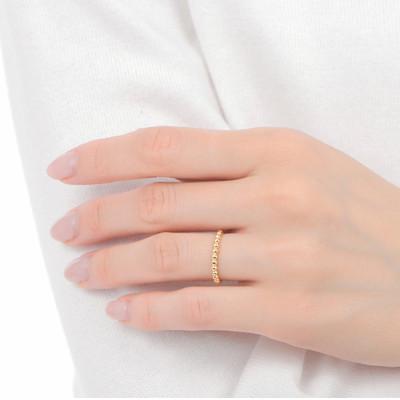 ふるさと納税 鳴沢村 K18  ボールデザインリング　R3999-Y#10 |  | 02