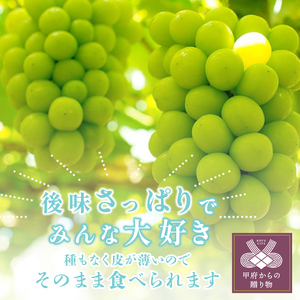 〈2025年度配送分〉甲府市産シャインマスカット大房大粒（600ｇ〜700ｇ）