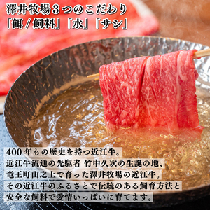  近江牛 すき焼き しゃぶしゃぶ 盛り合わせ 800g 冷凍 ( 和牛 国産 和牛 ブランド 和牛 三大和牛 三代 和牛 黒毛和牛 黒毛 和牛 近江牛 和牛 滋賀県 和牛 竜王町 和牛 産地直送 和牛