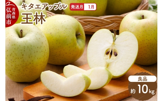 【27年1月発送】りんご 王林【良品】約10kg キタエアップル 青森県 弘前市 [先行予約 王林 りんご 贈り物 アップル おいしい 果実 果物 黄色 美味 林檎]