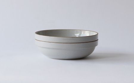 【波佐見焼 HASAMI PORCELAIN】ラウンドボウル グロスグレイ 2点セット【東京西海】[DD239]