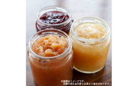 ジャム フルーツジャム 3種 約260～280g × 3瓶 種類おまかせ 沖縄県への配送不可 町田さんちのジャム 長野県 飯綱町 [0992]