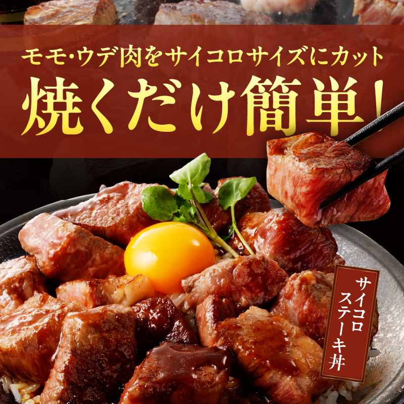 宮崎牛赤身サイコロステーキ(計400g) _T009-024【肉 牛 牛肉 国産 人気 ギフト 食品 お肉 おかず 焼肉 贈り物 お土産 送料無料 プレゼント】