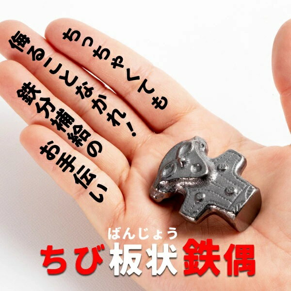 【ふるさと納税】鉄分補給に最適 南部鉄器【縄文ちび鉄偶】かわいい板状鉄偶 1体 伝統工芸品【楽天】