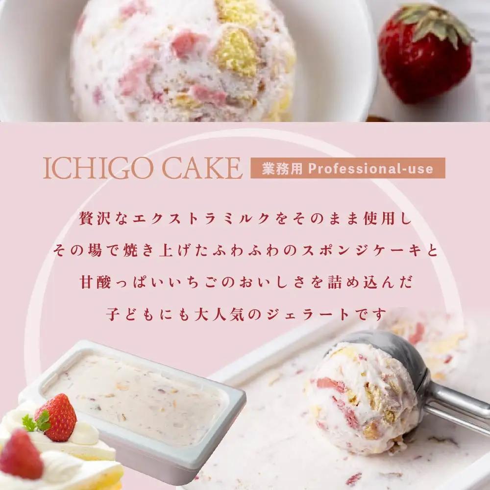 【毎月定期便】THE ICE 業務用１リットル いちごケーキアイス×4ヵ月定期便 アイス 北海道 別海町
