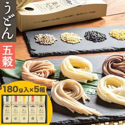 ふるさと納税 笠岡市 雑穀物語美人うどん五穀　A-15