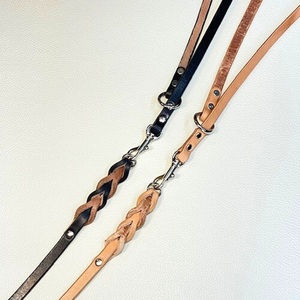 [13mm幅] 本革 高級 ベンズ の ショルダーリード 犬 カラー：ヌメ