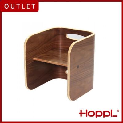 ふるさと納税 川西市 【アウトレット品】HOPPL(ホップル)コロコロチェア　ブラックウォールナット