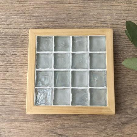 タイルコースター5枚セット(クリア・フラットフレーム)【1722420】