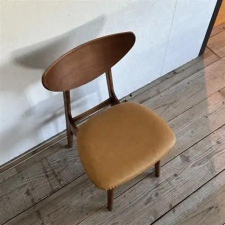 Karl Dining Chair ランド キャメル ダークブラウンフレーム【SWOF】_雑貨・日用品 椅子・チェア・ソファ 家具・インテリア _【1572543】