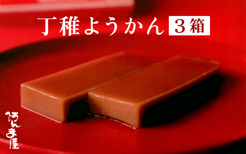 
            【年内発送12月15日決済完了まで】水ようかん「阿んま屋の丁稚羊羹」一枚流し 約250g × 3箱（計750g）【冬季限定 福井 和菓子 スイーツ】 [e07-a012]
          