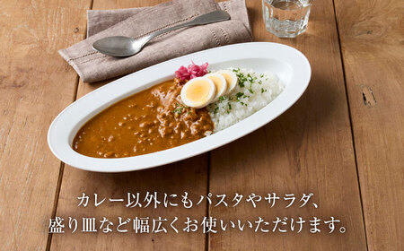 【美濃焼】 miyama.のカレーのうつわ いつものカレー皿 白磁 プレート [AZCM056] プレート
