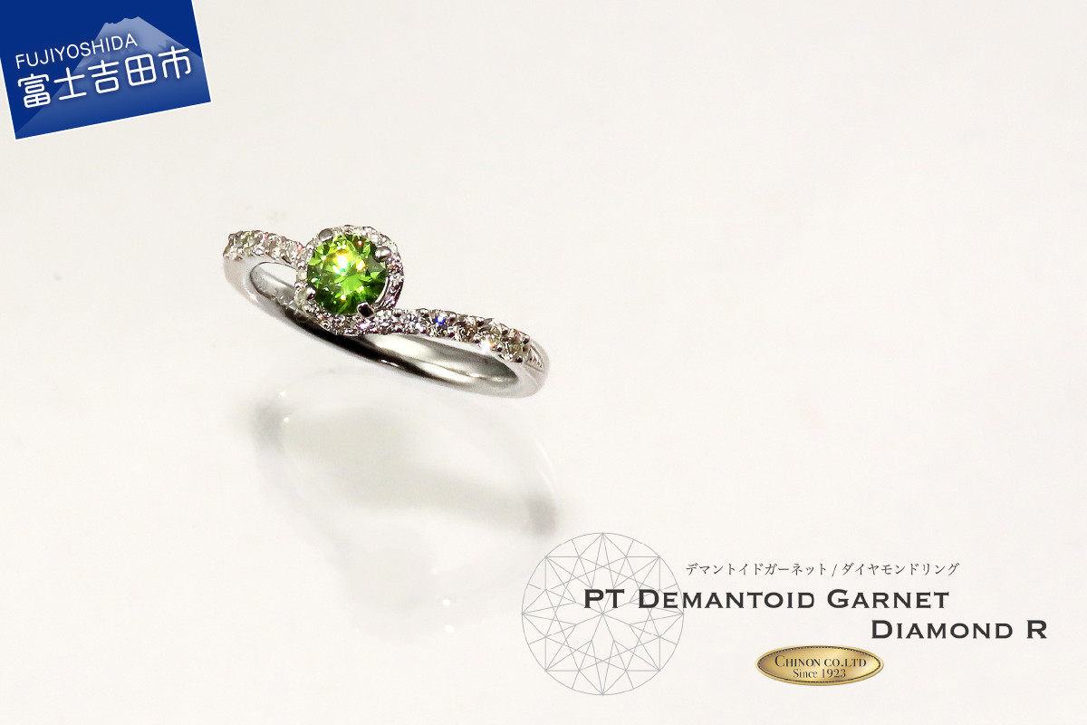 
            限定受注 天然 デマントイドガーネットリング 【 プラチナ 】 グリーン 指輪 ガーネット ダイヤモンド リング ジュエリー ダイヤ PT 宝石鑑別書付き KT-1157
          