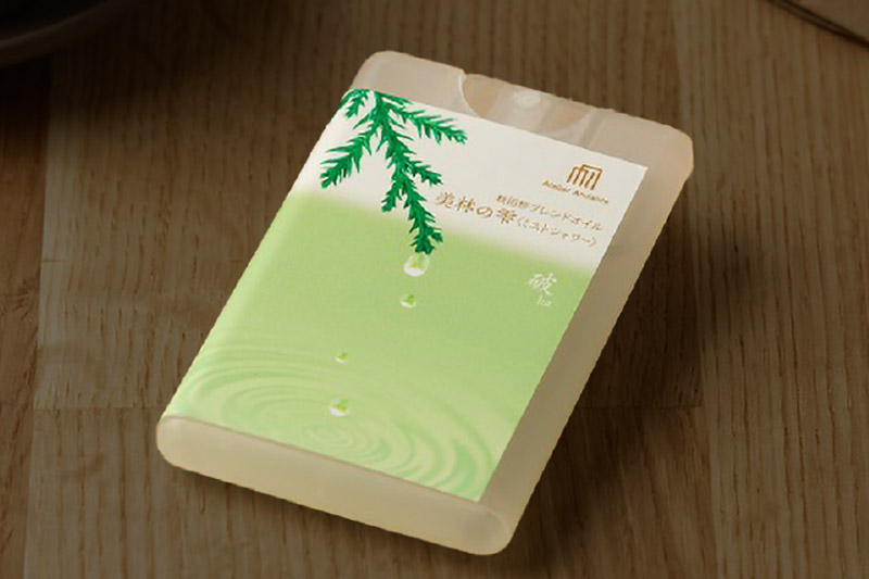 気持ち潤う瞬間森林浴 カード型アロマスプレー《ハッカ・破》 クロネコゆうパケット