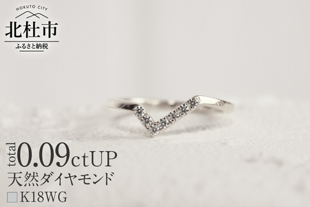K18 天然ダイヤモンド　WING fly リング【K18WG】 リング 指輪 ダイヤ アクセサリー ジュエリー レディース ホワイトゴールド WG K18 天然ダイヤモンド 鑑別書付 保証書付 ジュエリーケース付 ギフト プレゼント 贈り物