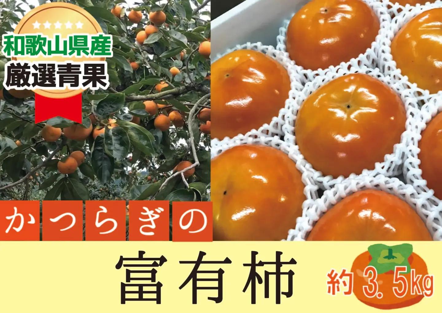 柿 富有柿【秀品】和歌山県産 約3.5kg【2026年11月中旬から2026年12月上旬発送】｜柿 富有柿  フルーツ 果物  【A243-frks137】
