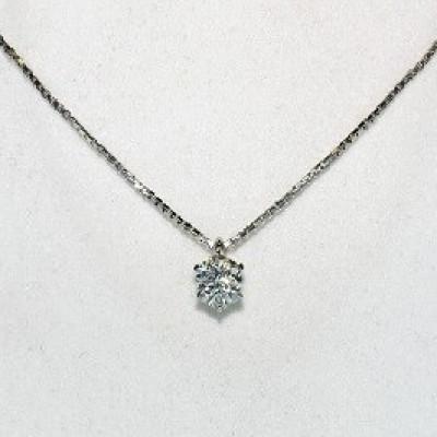 ふるさと納税 松山市 Pt　ダイヤ0.5ct　ペンダントネックレス 6本爪 |  | 01