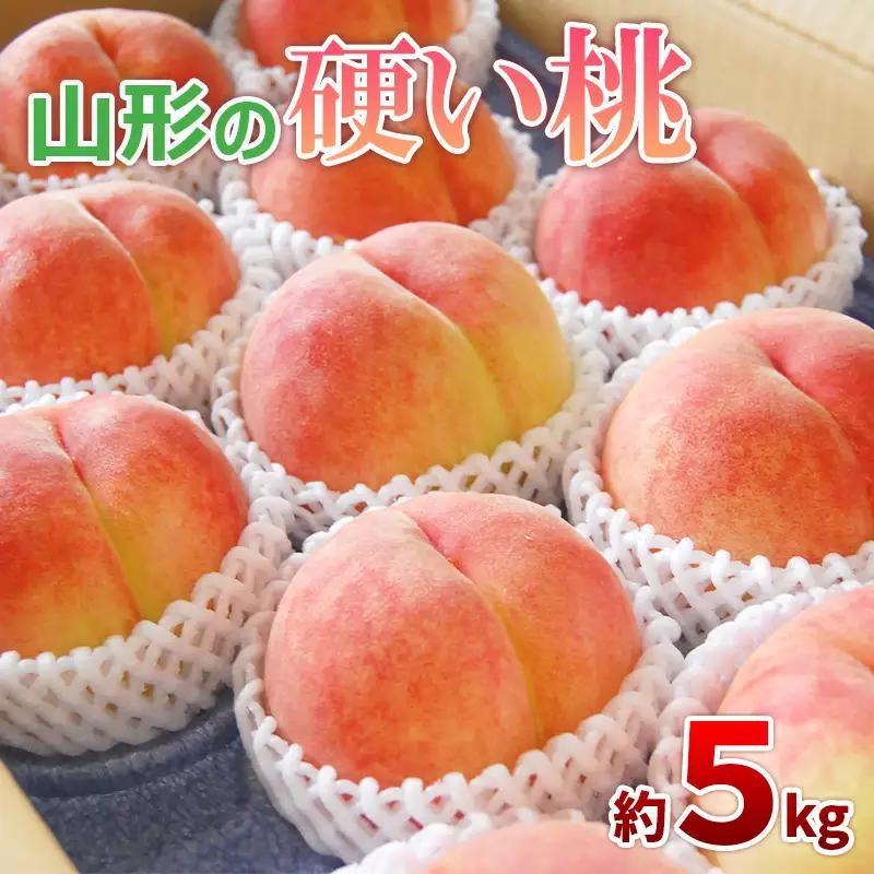 山形の硬い桃 秀品 約5kg (10～16玉) [固い桃] 【令和8年産先行予約】FS25-634 くだもの 果物 フルーツ 山形 山形県 山形市 2026年産