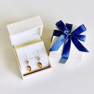 ふるさと納税 甲府市 【ジュエリー】Pt900 プラチナ シトリン ピアス 保証書付 SIA-2575 |  | 02