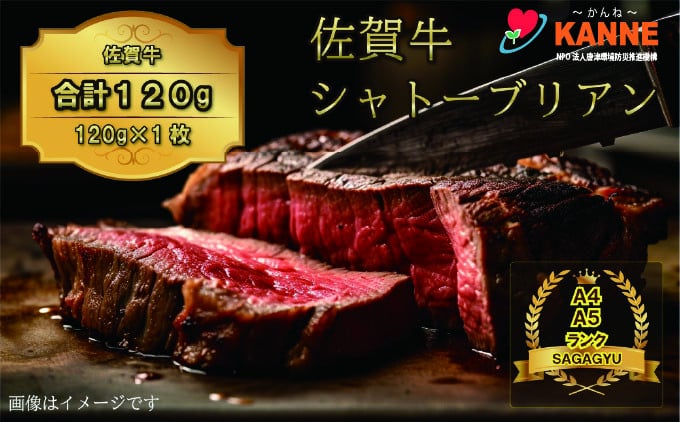 
            佐賀牛ヒレ シャトーブリアン120g
          
