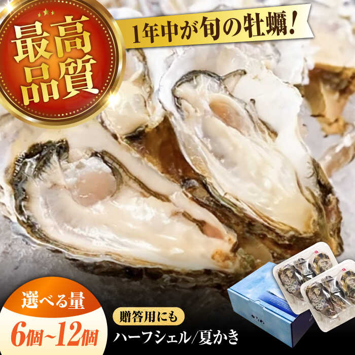 【ふるさと納税】【生牡蠣】【選べる発送月・内容量】広島 牡蠣の老舗 かなわ ハーフシェル『夏かき』 夏のかき 殻付き 開殻 生食用 生牡蠣 生かき 生カキ カキフライ 魚介類 海鮮 ギフト 広島県産 人気 送料無料 楽天限定 江田島市/株式会社かなわ[XBP011]