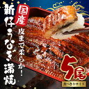 【ふるさと納税】 国内産 やわらか新仔うなぎ蒲焼 5尾 計500〜550g (100〜110g×5尾) 食べ切りサイズ ふっくら蒲焼き ブランド鰻使用 秘伝のタレ・山椒付き 湯煎で簡単調理 うな丼 ちらし寿司 贈答用 ギフト 冷蔵配送 茨城県 潮来市 (A23-011)