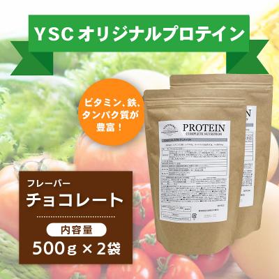 ふるさと納税 伊豆市 YSCホエイプロテインパウダー(チョコレート風味)500g×2袋