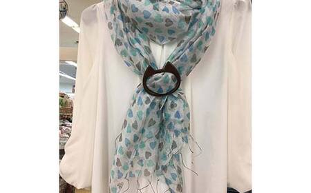 天然木のストールリング 猫 ストールリング ストール ねこ 雑貨 日用品 ファッション 母の日 プレゼント 敬老の日 誕生日 ギフト F4F-7998