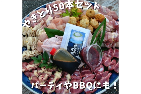 【0880-1】焼き鳥屋が作る【本格焼き鳥お任せセット５０本】