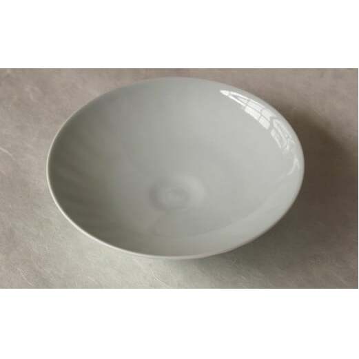 現代の名工 矢鋪與左衛門作【白磁しのぎ手 透過夏茶碗】有田焼 A300-48_イメージ5