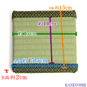 ミニたたみ（正角小） 畳 小型 花台 展示用畳 正方形 おしゃれ 正角 小 置物 小畳 いぐさ風 ミニ畳 置き イ草 H100-100