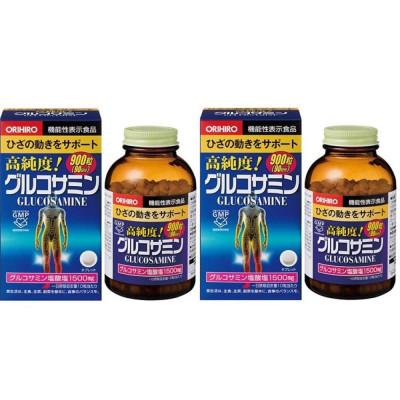 ふるさと納税 群馬県 ORIHIRO オリヒロ 機能性表示食品 高純度 グルコサミン粒徳用 900粒 90日分 2個セット
