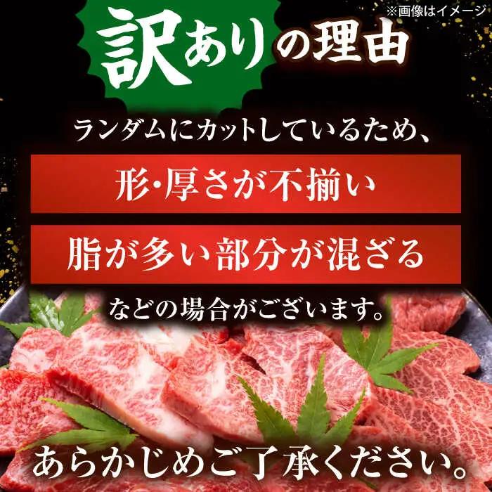 【全12回定期便】【訳あり】【A4~A5】長崎和牛焼肉切り落とし(肩ロース・バラ）　1kg（500g×2p）【株式会社 MEAT PLUS】[QBS044]