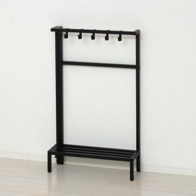 ふるさと納税 海南市 コンパクト伸縮カバンラック　ブラック