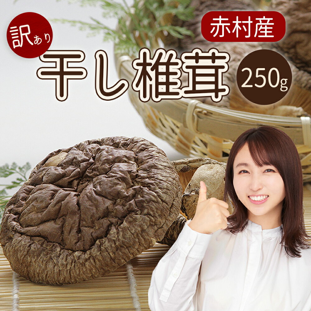 【ふるさと納税】 国産 赤村産 干し椎茸 約250g 家庭用 訳あり しいたけ キノコ きのこ 送料無料 L1