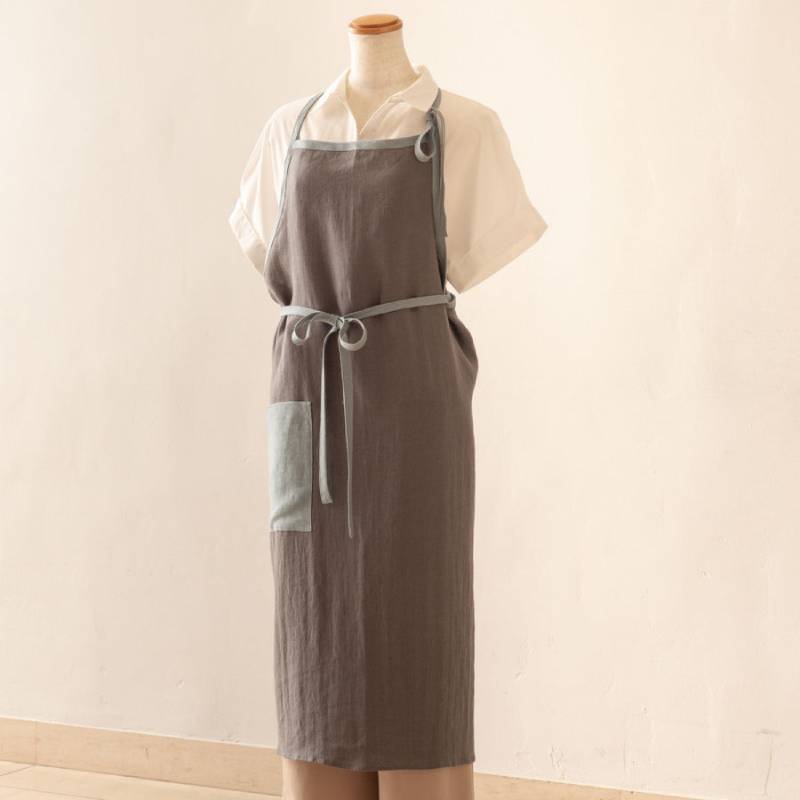 【ふるさと納税】エプロン lithuania linen Apron／リトアニアリネン 選べる カラー 大阪府 泉佐野市 送料無料