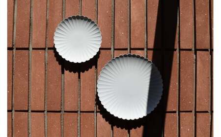 A18-20 1616/ Palace Plate 160&220 2枚セット 有田焼 器 食器 皿 グレー プレート