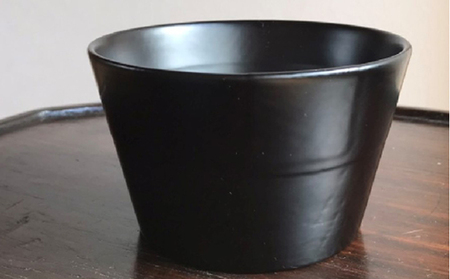 筒鉢【朱・黒】（色選択可能） 工芸品  【黒】