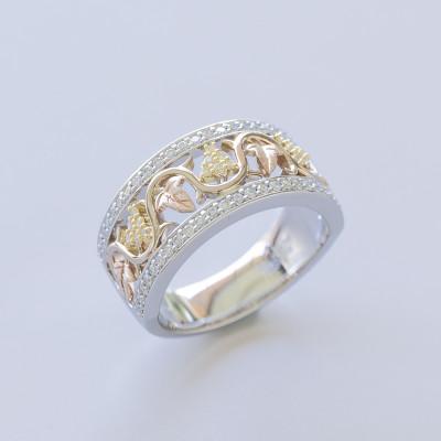 ふるさと納税 山梨県 【12.5号】P/K ダイヤモンドリング / アラベスク |  | 01