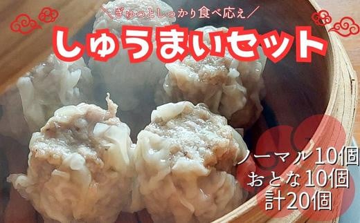 
            手作り点心の店　Syun358.　しゅうまい20個（ノーマル10個・おとな10個）食べ比べセット
          