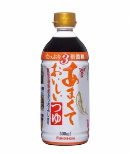 ［フンドーキン］あまくておいしいつゆ（500ml）6本セット　３倍濃縮　めんつゆ　甘口
