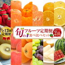 【ふるさと納税】【全12回定期便】旬のフルーツ 定期便 食べ比べ セット 季節により厳選した果物を2品目 詰め合わせ 果物 くだもの ふるーつ 旬 詰合せ 新鮮 セット 定期便 果物定期便 ダイコー青果 長崎市