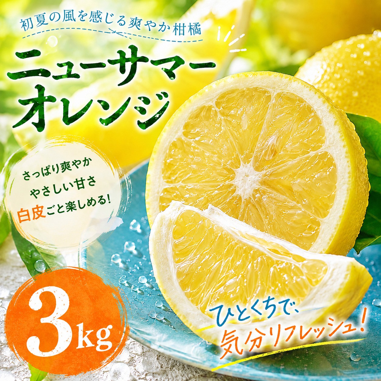 
                  【選ぶならこれ】 初夏の爽快感 【ニューサマーオレンジ】 3kg 愛媛県産 【2027年4月中旬頃から順次発送】 | みかん ミカン mikan 蜜柑 訳ありフルーツ 柑橘 果物 おすすめ お勧め お取り寄せ ギフト 愛媛県 松山市
                