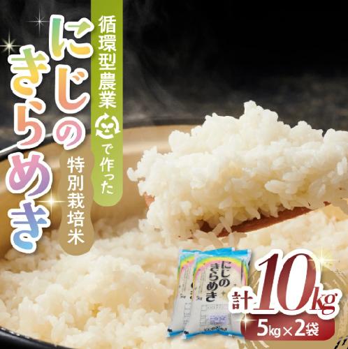 【11月中旬頃発送予定】令和７年産新米 特別栽培米 循環型農業で作った「にじのきらめき」10kg (5kg×2) 米 コメ こめ 特別栽培 先行 先行予約 精米 白米 人気 おすすめ 5kg 三重県 多気町 TC‐0611