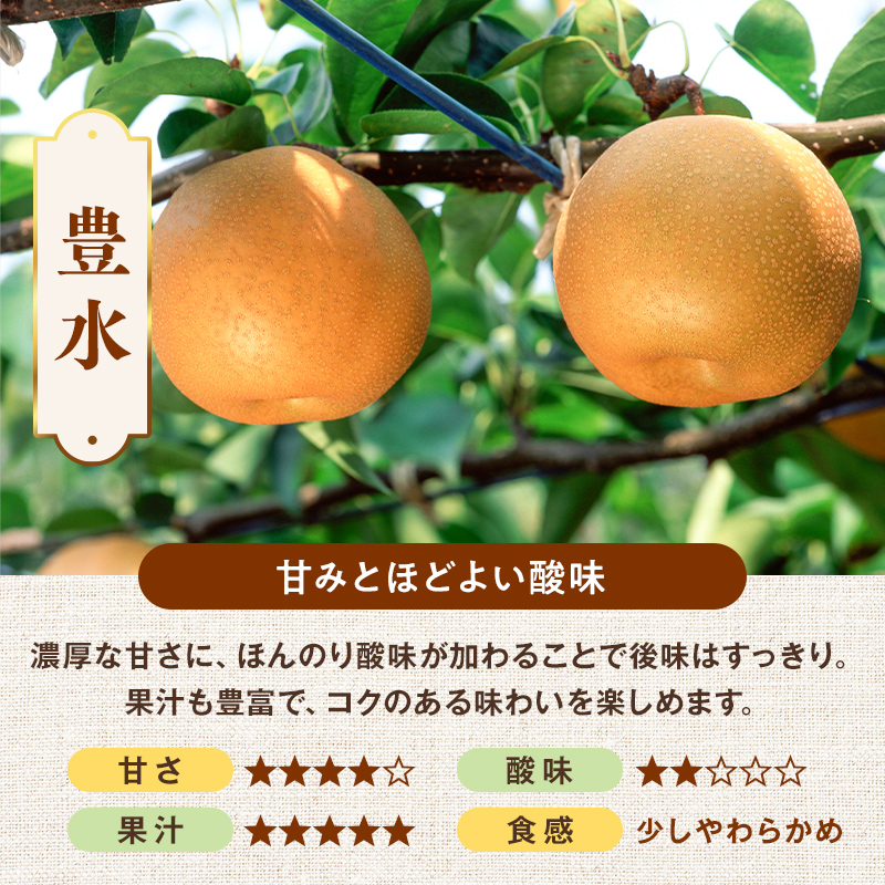 【2026年出荷分先行予約】明治から続く果樹園の梨「豊水」2kg（玉数おまかせ） なし 果物 くだもの デザート ギフト ナシ 甘い フルーツ 福島県 白河市 F24R-214